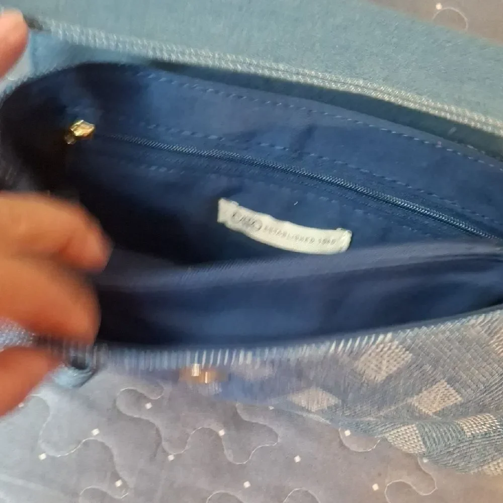 Cato Elegant Blue Clutch Bag